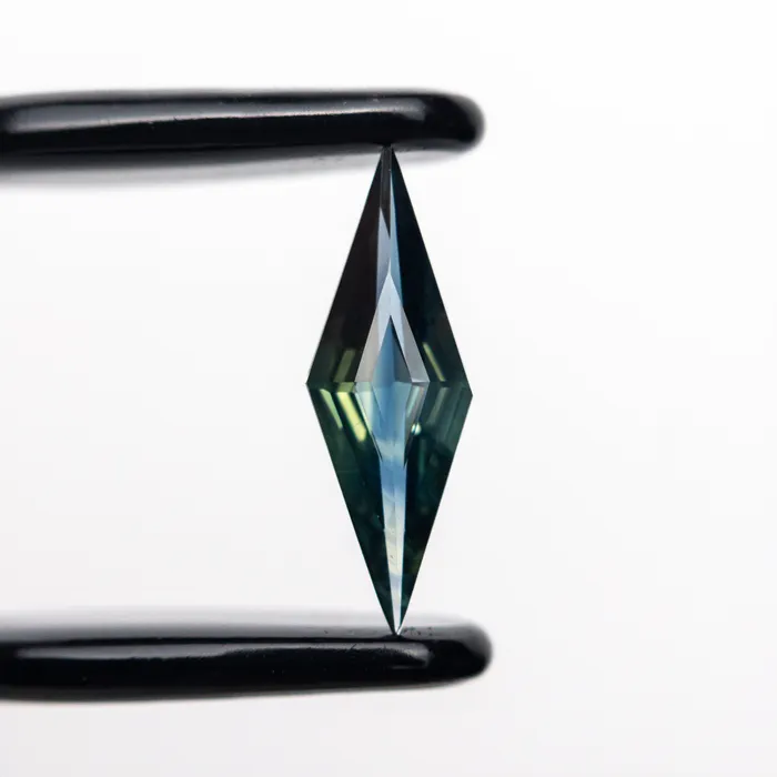 055ct 1181x399x227mm Lozenge Step Cut Sapphire 2519609 Misfit Gems Rings