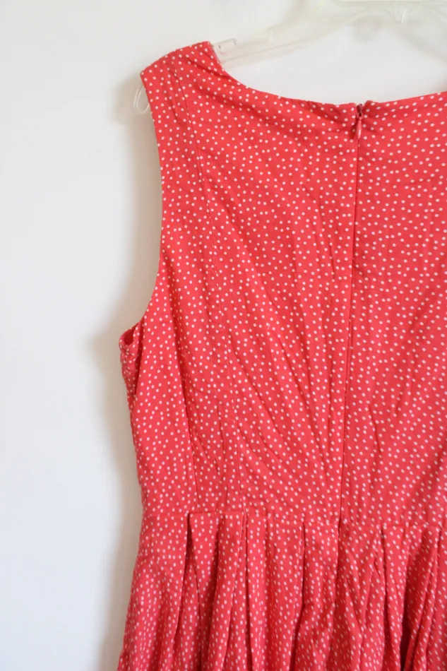Corey P Rings Corey P Pink White Polka Dotted Dress 12
