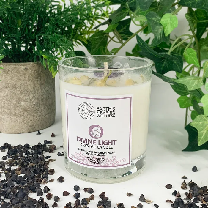DC Earrings Crystal Infused Candles