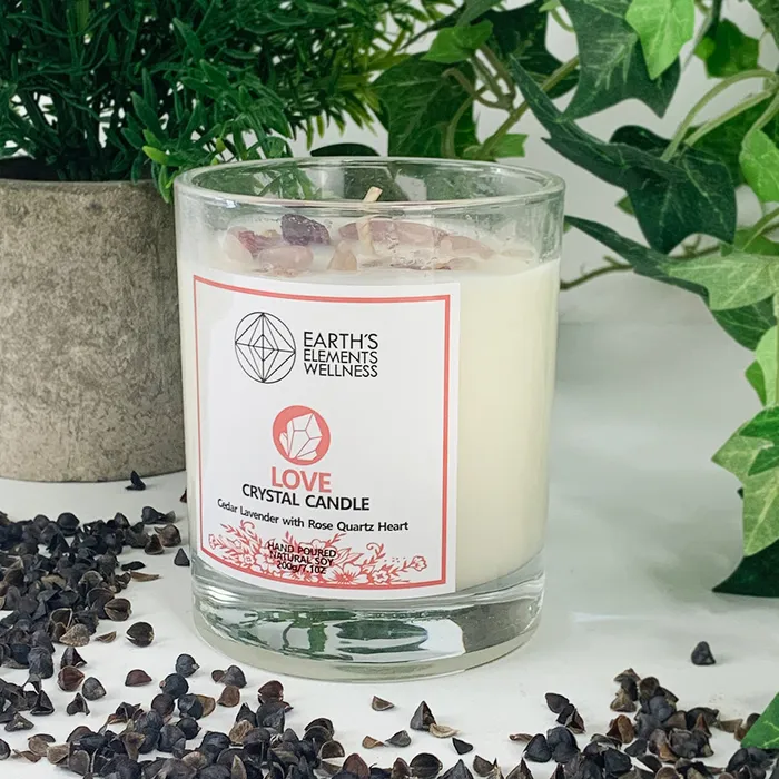 DC Earrings Crystal Infused Candles
