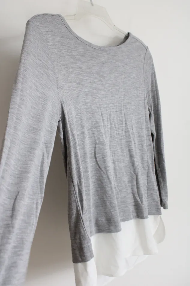 Earrings JCrew JCrew Merchantile Gray Chiffon Bottom Top S