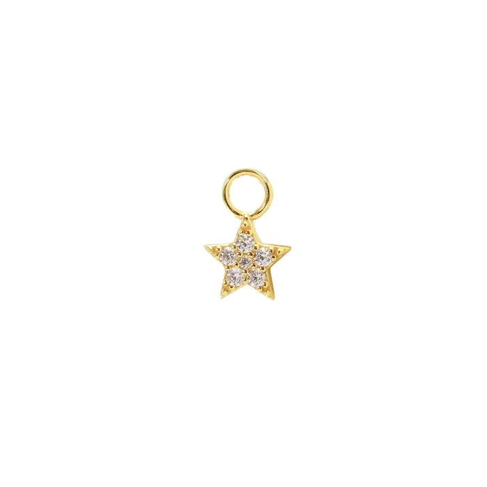 Earrings Kris Nations Star Crystal Hoop Earring Charm