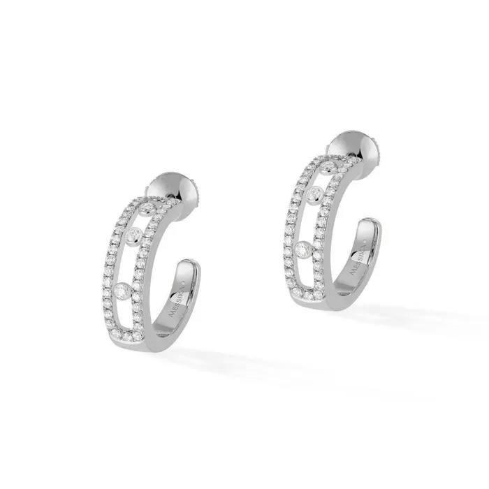 Earrings Messika Messika Move Pav Diamond Hoop Earrings