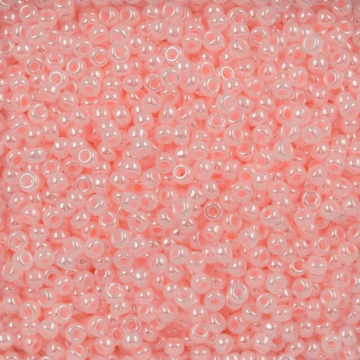 Earrings Miyuki Seed Beads 110 Pale Pink Ceylon 0517 Peppy Beads