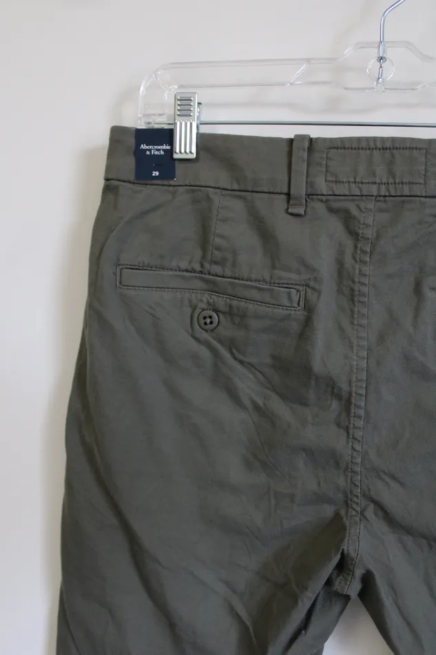 Earrings NEW Abercrombie Fitch Olive Green 9 Inseam Shorts 29 Abercrombie Fitch