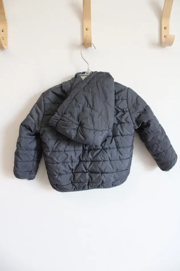 Earrings Nike Nike Gray Neon Green Puffer Jacket 12 MO