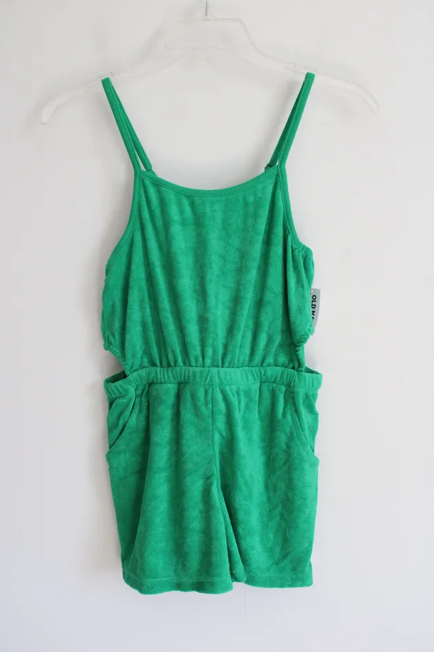 Earrings Old Navy NEW Old Navy Green Terrycloth Romper Youth XL 1416