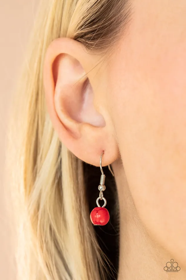 Earrings Paparazzi Accessories Naturally Essential Red