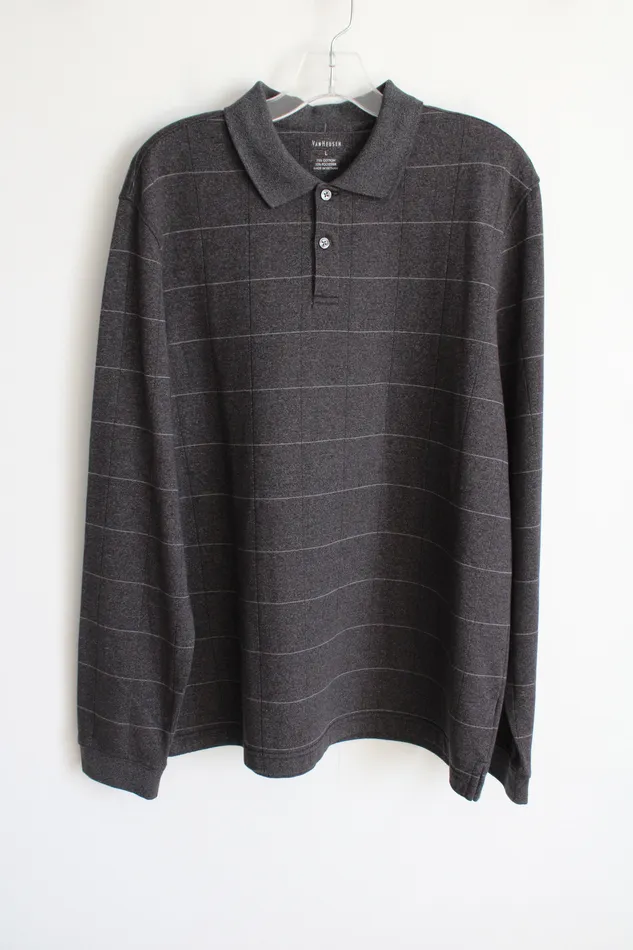 Earrings Van Heusen Van Heusen Gray Polo Shirt L
