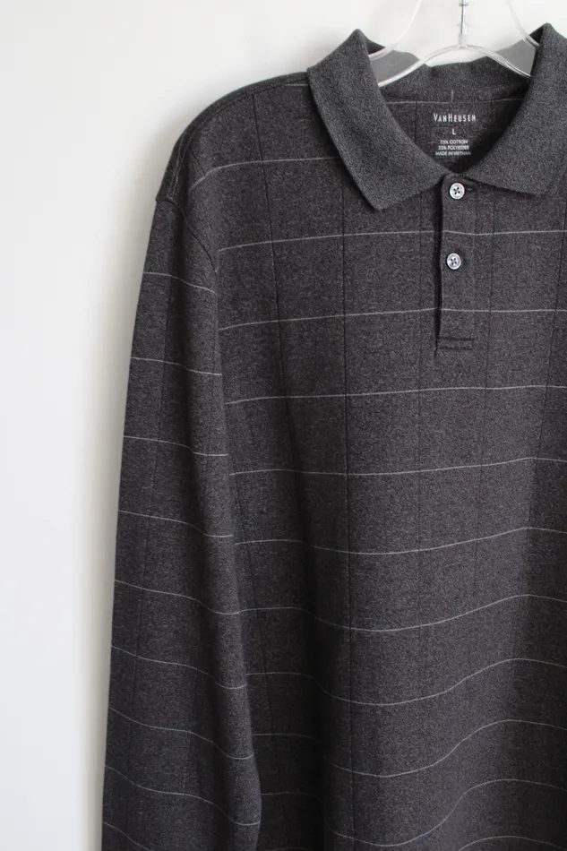 Earrings Van Heusen Van Heusen Gray Polo Shirt L