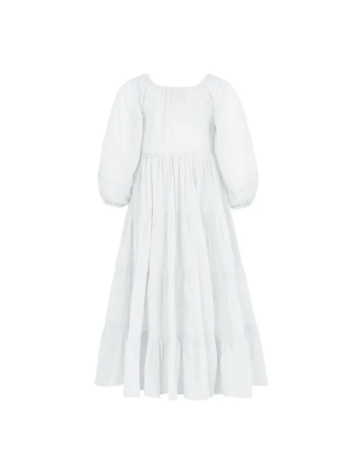 Erika Pea Necklaces Brielle Full Sleeve Tiered Little Girls Dress