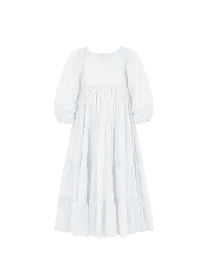 Erika Pea Necklaces Brielle Full Sleeve Tiered Little Girls Dress