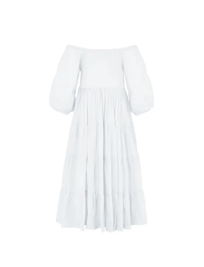 Erika Pea Necklaces Brielle Full Sleeve Tiered Little Girls Dress