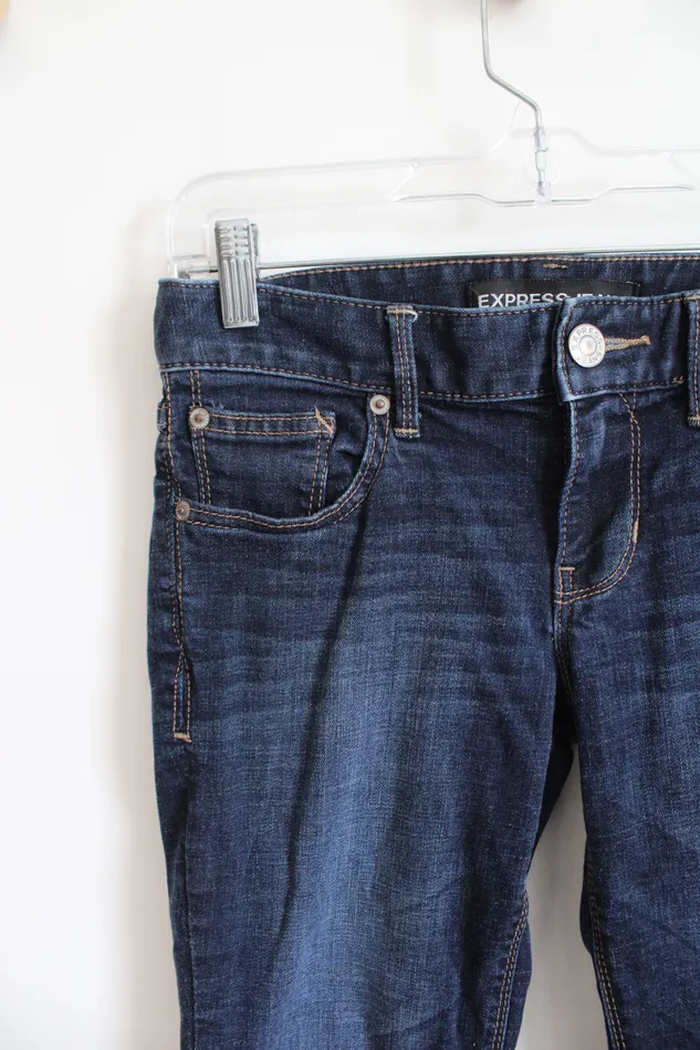 Express Jeans Barely Boot Stella LowRise Jeans 0 Express Earrings