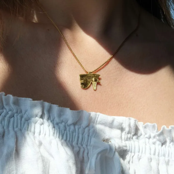 Eye of Horus Gold Talisman Necklace COMMON ERA Necklaces