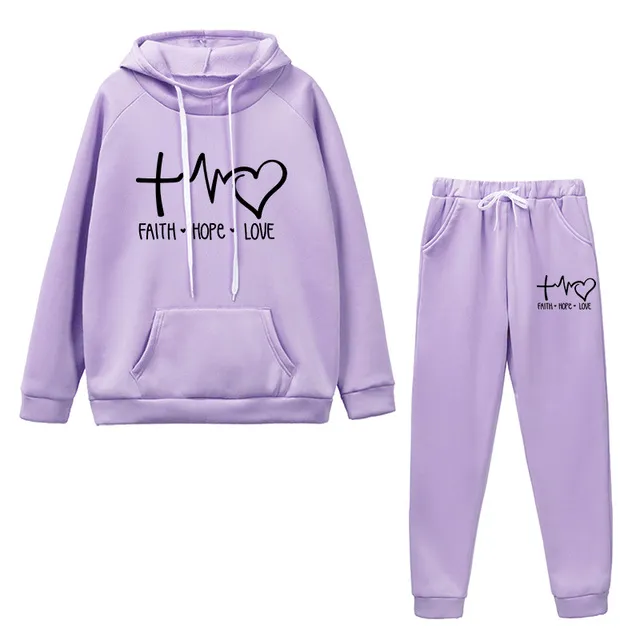 Faith Hope Love Christian Tracksuit Set Lords Guidance Earrings