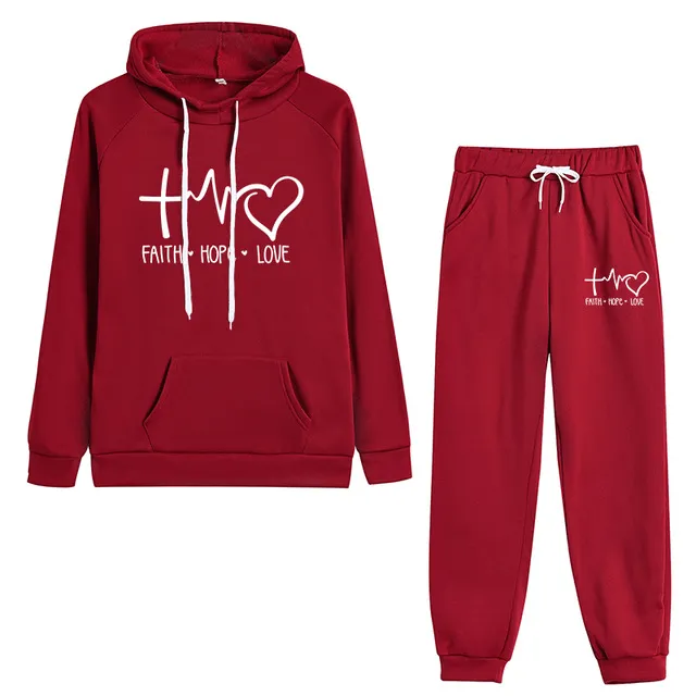 Faith Hope Love Christian Tracksuit Set Lords Guidance Earrings