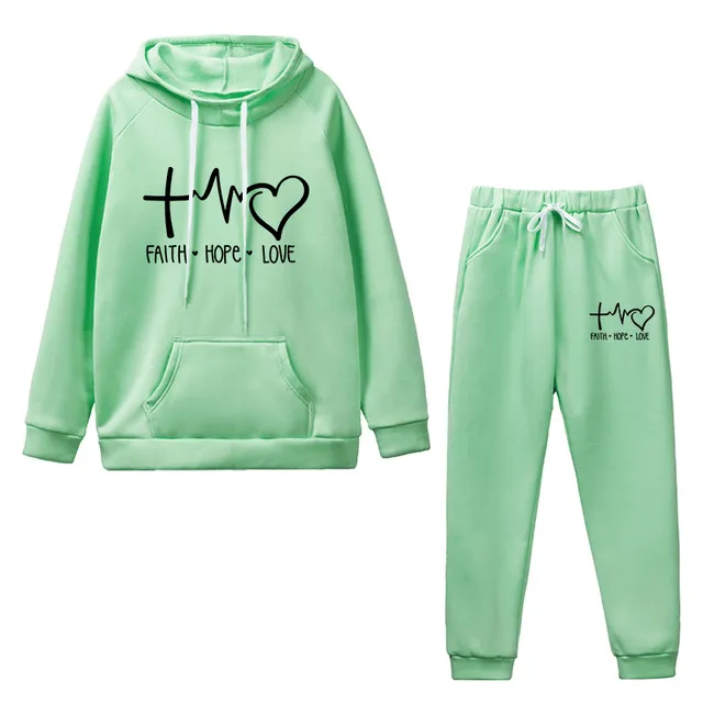 Faith Hope Love Christian Tracksuit Set Lords Guidance Earrings