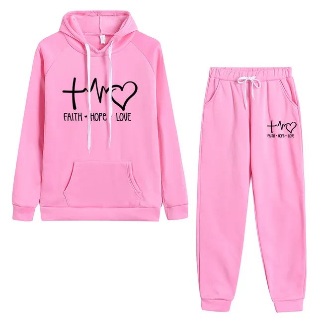 Faith Hope Love Christian Tracksuit Set Lords Guidance Earrings