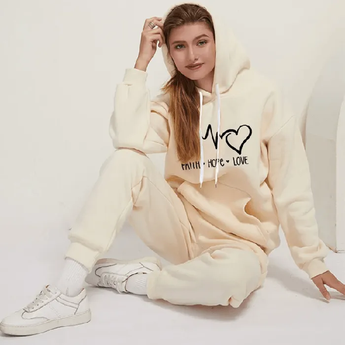 Faith Hope Love Christian Tracksuit Set Lords Guidance Earrings