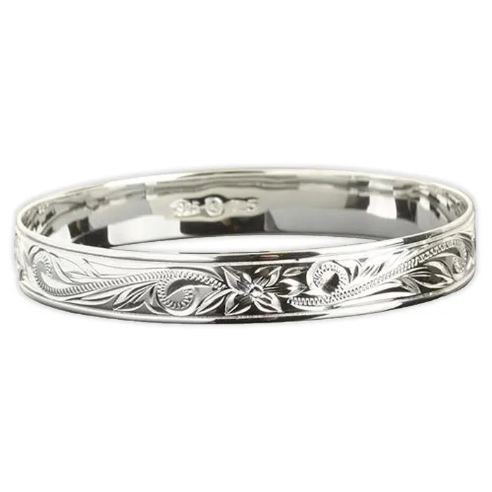 Hawaiian Heirloom Bracelets Customizable Hawaiian Heirloom Kuuipo Sweetheart Silver Bracelet