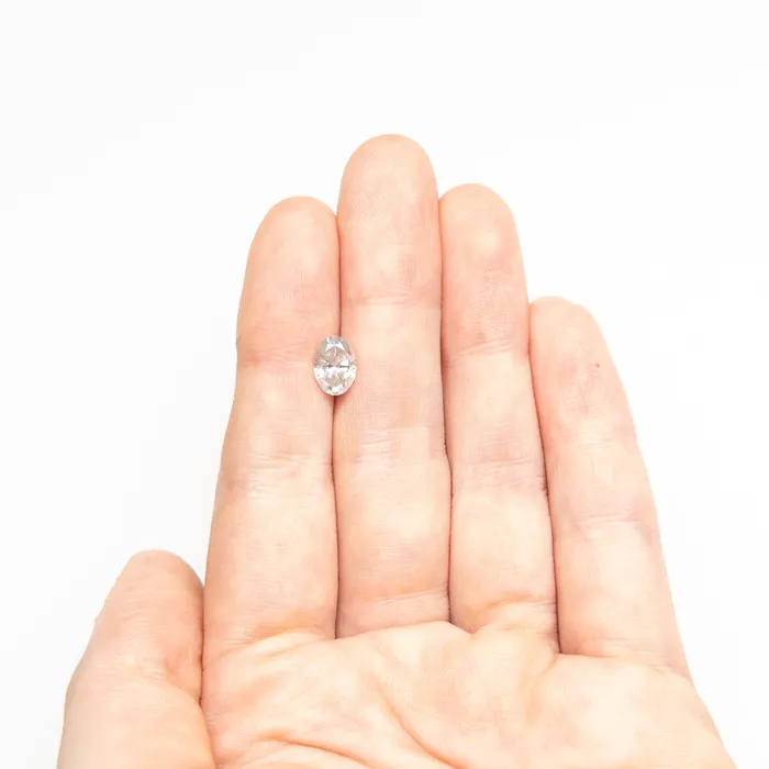 Icy Salt and Pepper Brilliant Diamond 107ct Oval Misfit Diamonds Necklaces