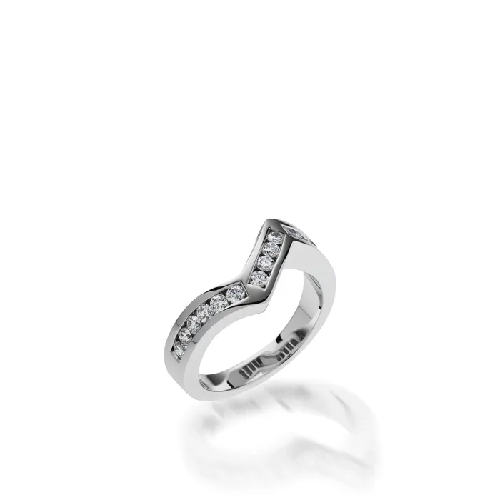 John Atencio Intrigue Round Brilliant Diamond Wedding Band Rings