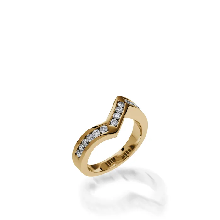 John Atencio Intrigue Round Brilliant Diamond Wedding Band Rings