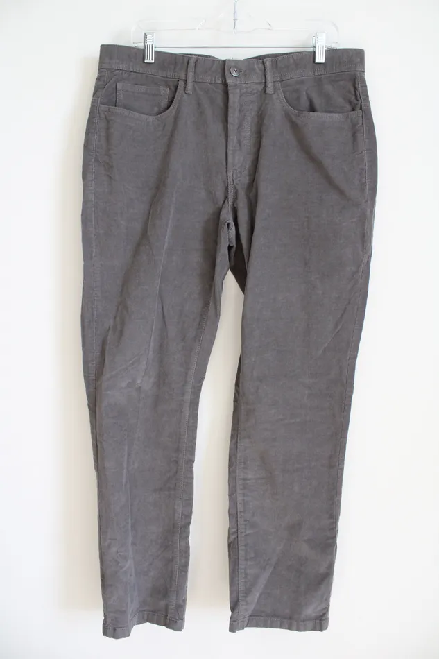 Joseph Abboud Earrings Joseph Abboud Gray Corduroy Pants 36X30