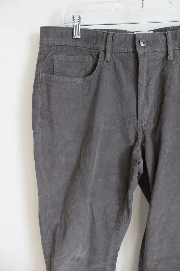 Joseph Abboud Earrings Joseph Abboud Gray Corduroy Pants 36X30