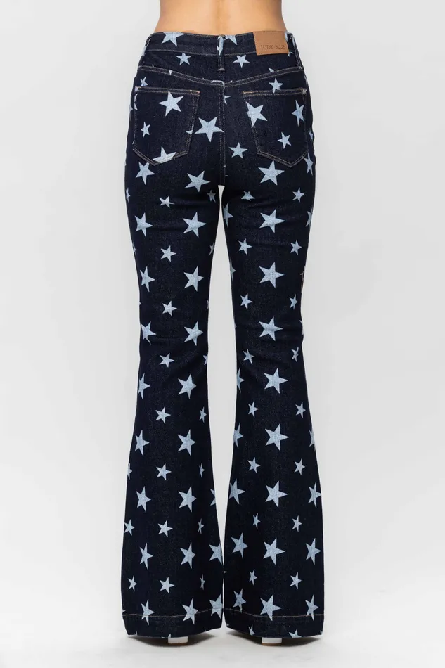 JUDY BLUE HIGH WAIST ALL OVER STAR PRINT RINSE WASH FLARE DARK STONE JUDY BLUE Rings JUDY BLUE HIGH WAIST ALL OVER STAR PRINT RINSE WASH FLARE DARK STONE JUDY BLUE Rings