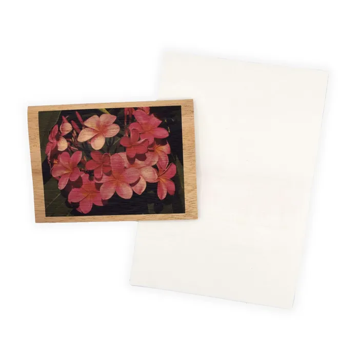 KOAKARDS Earrings Koa Kards HawaiiThemed Koa Wood Folded Note Card