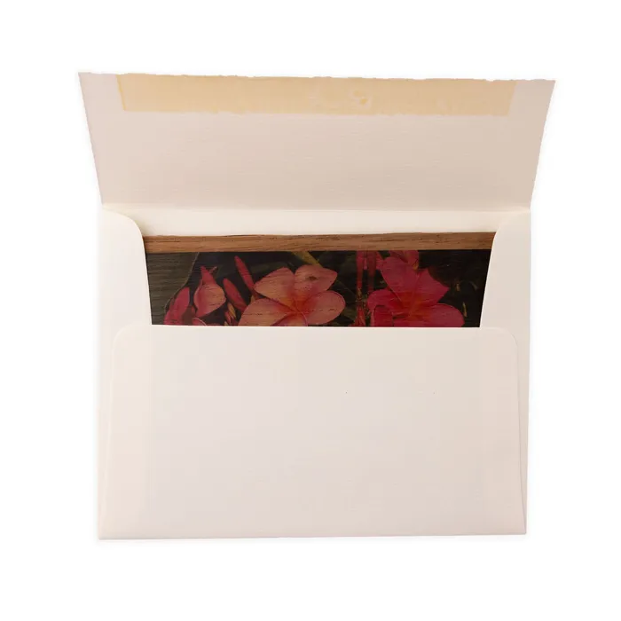 KOAKARDS Earrings Koa Kards HawaiiThemed Koa Wood Folded Note Card