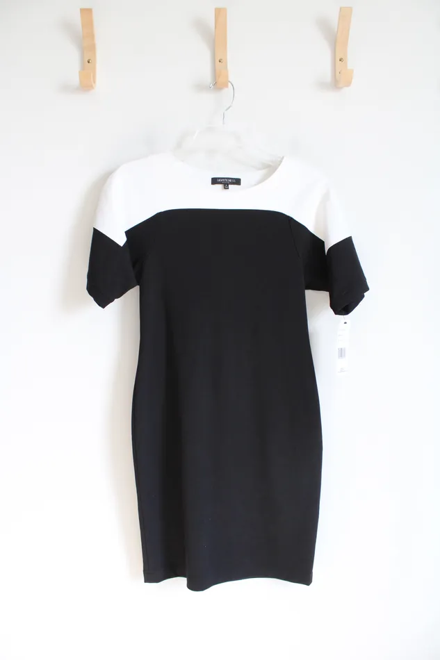 Lafayette 148 Rings NEW Lafayette 148 Black White Sheath Dress P 02