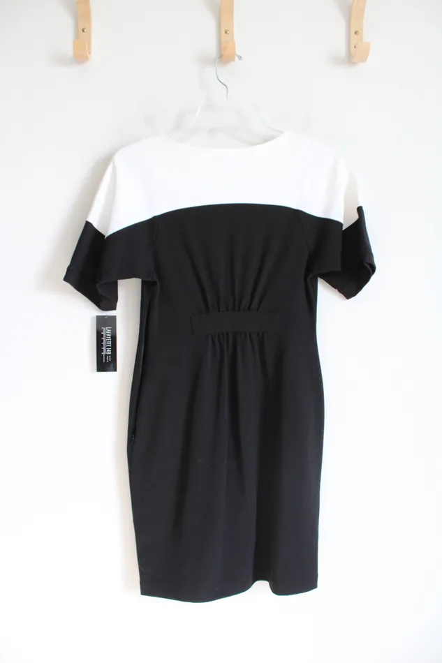 Lafayette 148 Rings NEW Lafayette 148 Black White Sheath Dress P 02