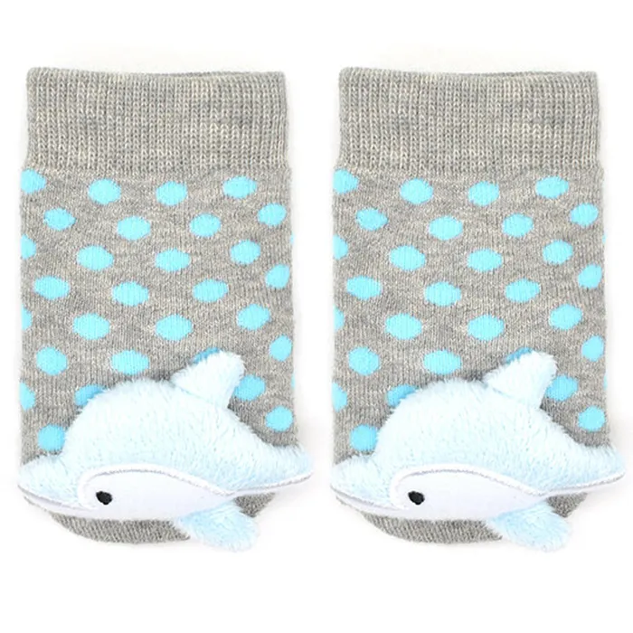 LIVENTI Necklaces Boogie Toes Dolphin Rubber Sole Baby Socks