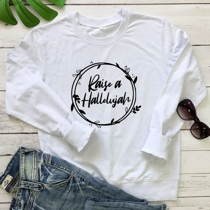 Lords Guidance Earrings Christian Sweatshirt br Raise A Hallelujah