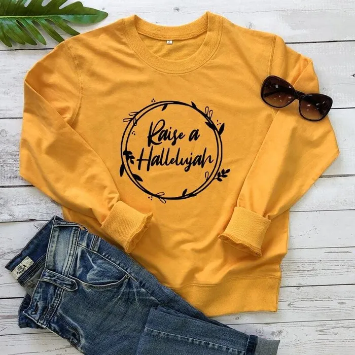 Lords Guidance Earrings Christian Sweatshirt br Raise A Hallelujah