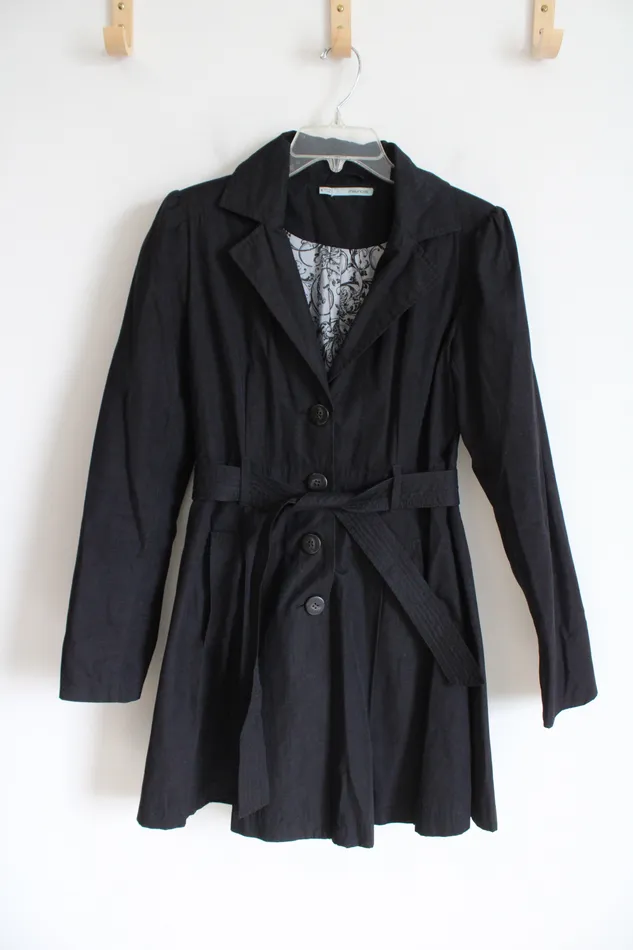 Maurices Rings Maurices Black Lightweight Trench Coat S