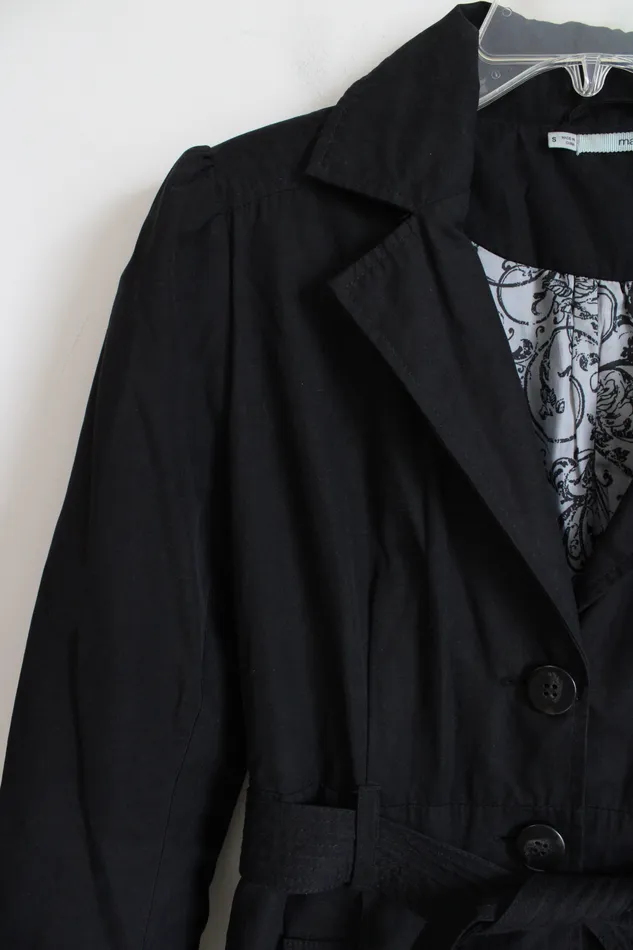 Maurices Rings Maurices Black Lightweight Trench Coat S