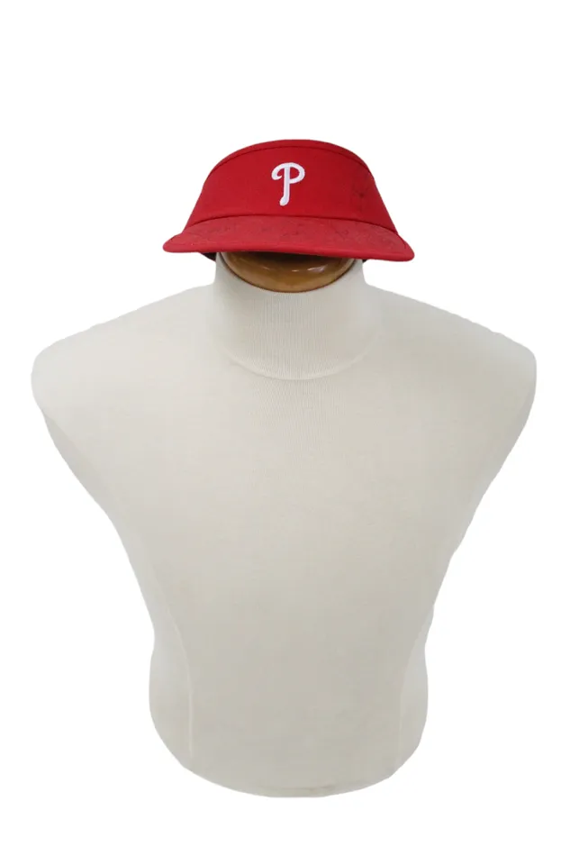 MLB Earrings Philadelphia Phillies MLB Autographed Visor Hat