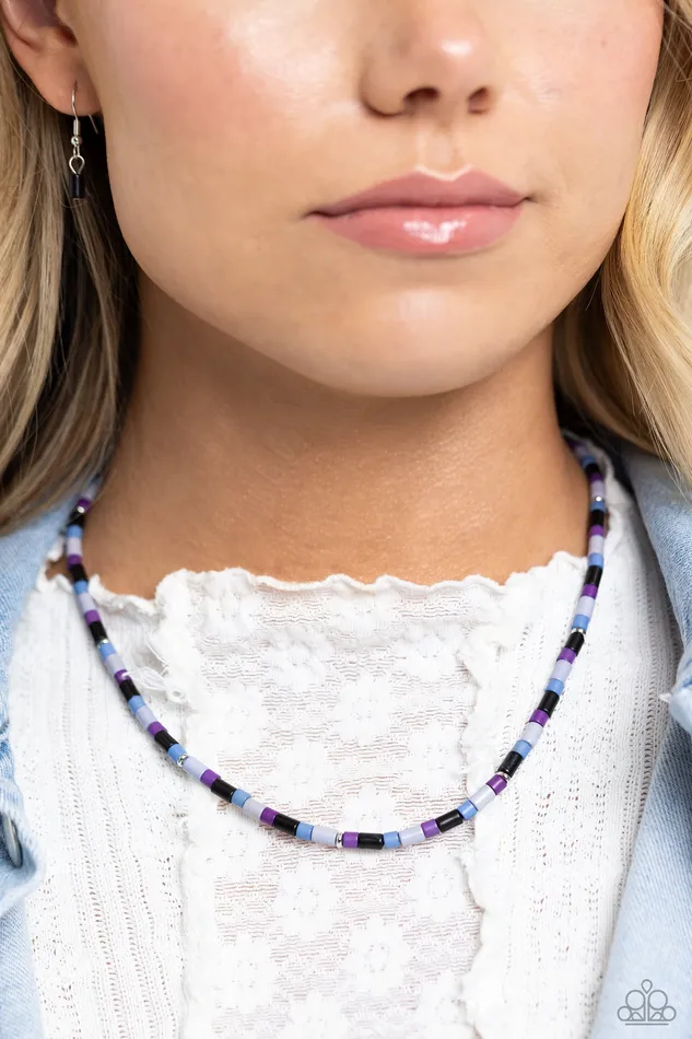 Necklaces Paparazzi Accessories Natural Nonchalance Black