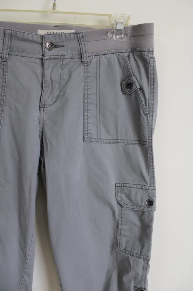 Necklaces Sonoma Sonoma Light Gray Cargo Capri 8 Petite