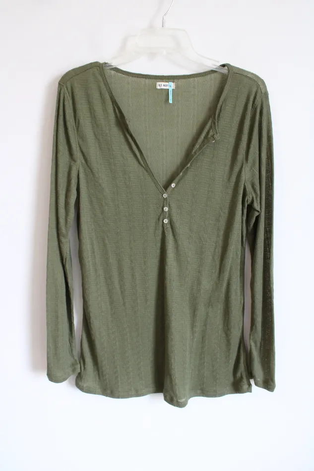 Old Navy Earrings Old Navy Thin Olive Green Long Sleeved Top XL