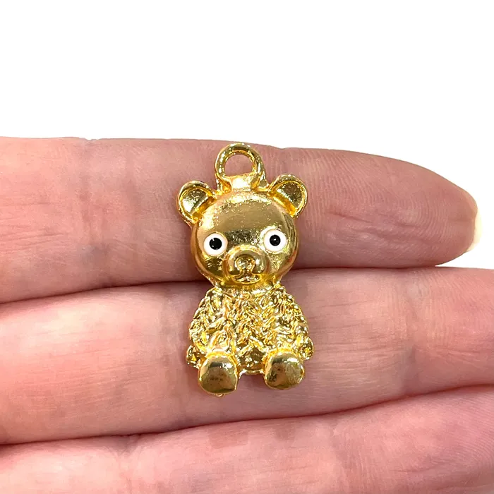 Peppy Beads Necklaces Mommy Bear 24Kt Gold Plated Charm a member of our Bear Family Peppy Beads Necklaces Mommy Bear 24Kt Gold Plated Charm a member of our Bear Family