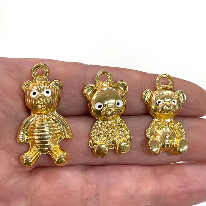 Peppy Beads Necklaces Mommy Bear 24Kt Gold Plated Charm a member of our Bear Family Peppy Beads Necklaces Mommy Bear 24Kt Gold Plated Charm a member of our Bear Family