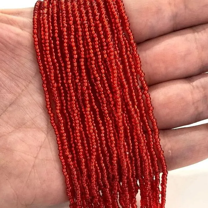 Preciosa Seed Beads 110Beads97050 Transparent Lt Red Silver Lined PRCS11091 Peppy Beads Rings Preciosa Seed Beads 110Beads97050 Transparent Lt Red Silver Lined PRCS11091 Peppy Beads Rings