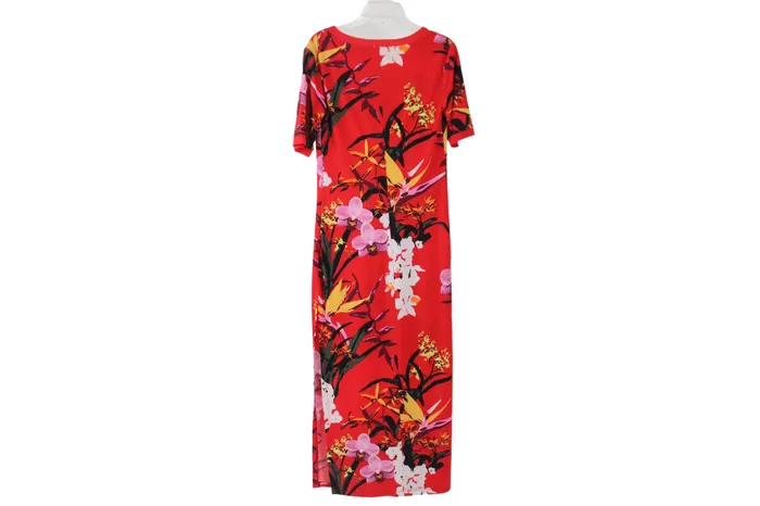 Rings GILI GILI Red Floral Maxi Dress S