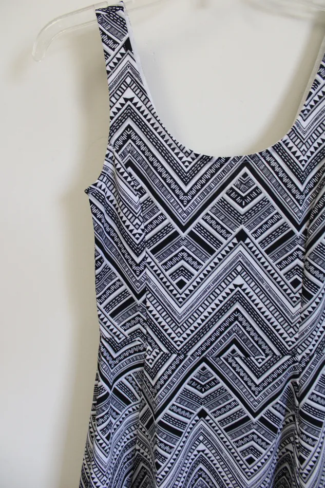 Rings HM Black White Skater Dress 4 HM
