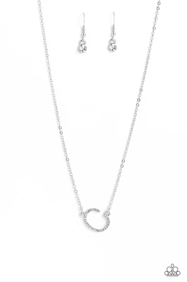 Rings INITIALLY Yours C White Paparazzi Accessories